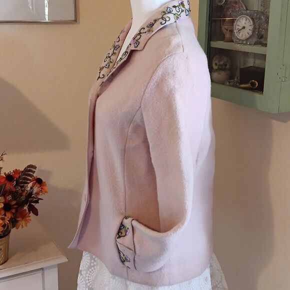 Vintage. Petite Sophisticatè Boiled Wool Jacket.Soft Girl - Picture 5 of 12